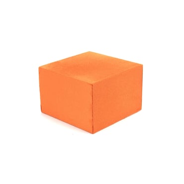 Small Suede Block - Orange