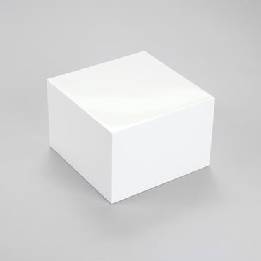 Display Square Block - Gloss White