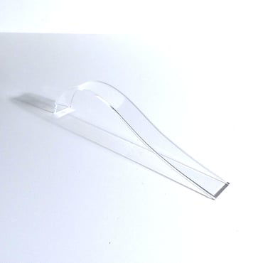 Acrylic Slim Curved Bracelet Scroll - Clear