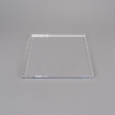 Square Acrylic Presentation Block - Clear