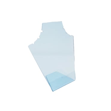 Medium Acrylic Silhouette Neck Stand - Clear Blue