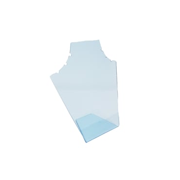 Clear Blue Acrylic Silhouette Neck Stand | TJDC