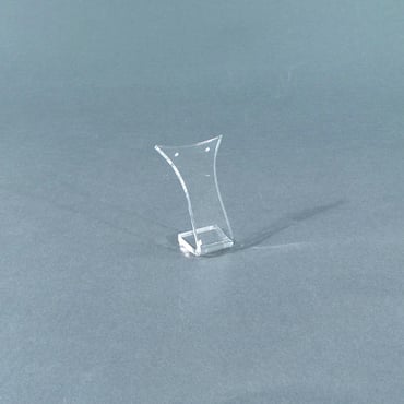 Single Fin Acrylic Earring Stand - Clear