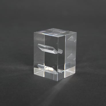 Acrylic 2 Ring Tower - Clear