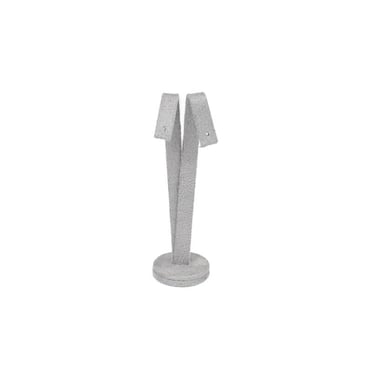Large Suede Earring Stand - Light Grey