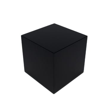Small Black Wooden Display Cube