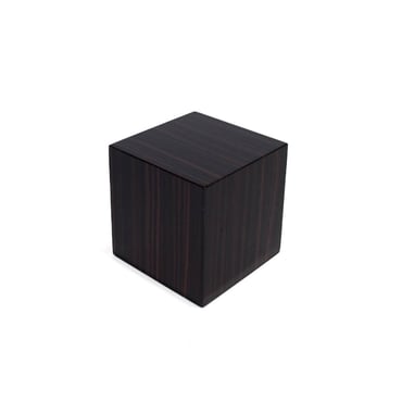 Small Brown Wooden Display Cube