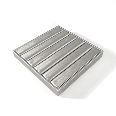 Flat Square Multi-Ring Pad - Shimmer Silver
