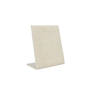 Earring stud display stand natural suede