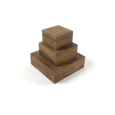 Set Of 3 Wooden Display Blocks