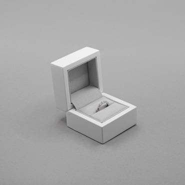 Wooden Ring Box - Gloss White