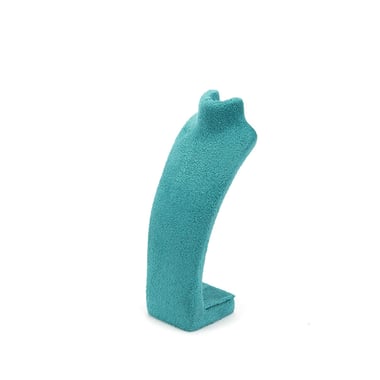 Extra Small Suede Neck Stand - Teal