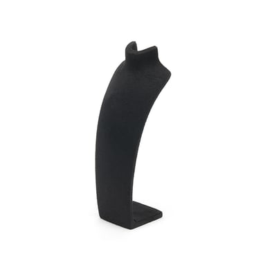 Small Suede Neck Stand - Black