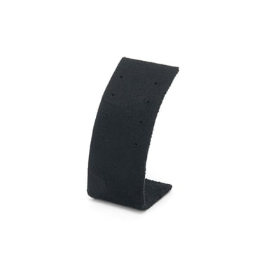Curved Suede Stud Earring Stand - Black