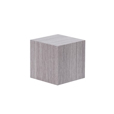 Small Grey Wooden Display Cube