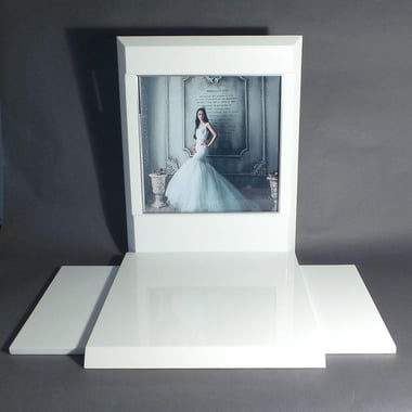 Extra Large Deep Display Unit - Gloss White