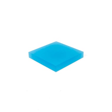 Acrylic Square Block - Light Blue