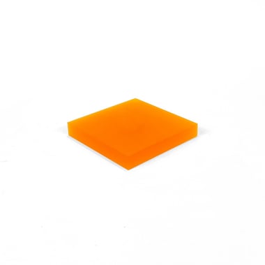 Acrylic Square Block - Orange
