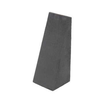 Large Suede Pendant Wedge - Charcoal Grey