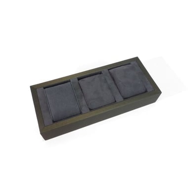 3 Watch Display Tray - Shimmer & Charcoal Grey