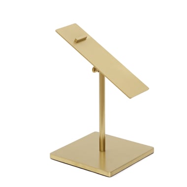 Metal Shoe Stand - Brushed Gold