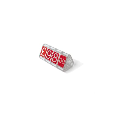 Pack of 250 Small Price Cubes - Red
