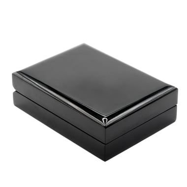 Wooden Necklace Box - Gloss Black