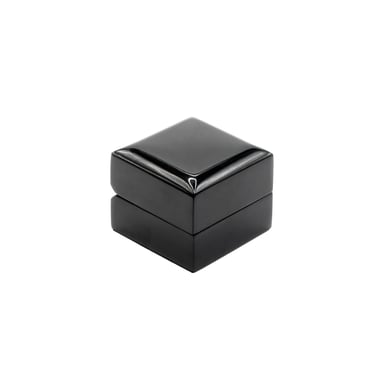 Wooden Ring Box - Gloss Black