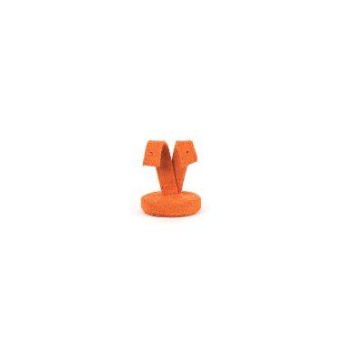 Small Suede Earring Stand - Orange