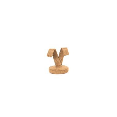 Small Suede Earring Stand - Camel