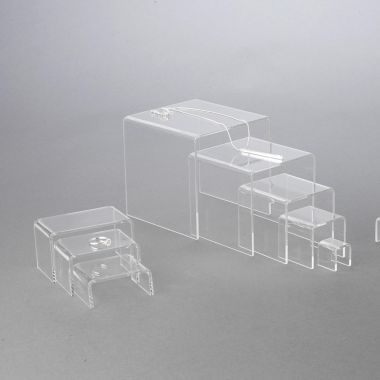 Set of 5 Acrylic Risers - Clear