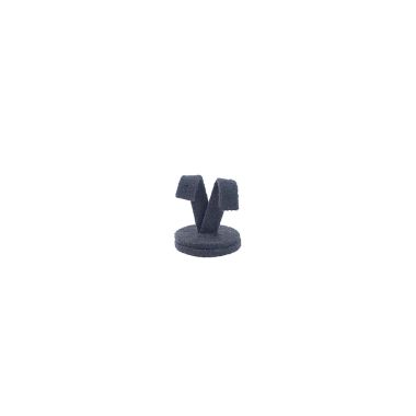 Small Suede Earring Stand - Charcoal Grey