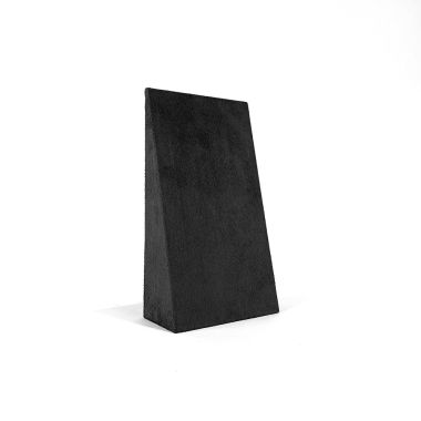 Large Suede Pendant Wedge Display Stand - Dark Grey