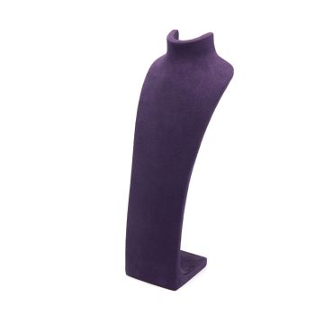 Large Suede Neck Stand - Purple