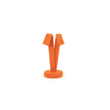 Medium Suede Earring Stand - Orange