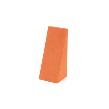 Small Suede Pendant Wedge - Orange
