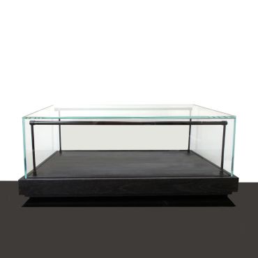 Rectangular Tabletop Showcase- Black Veneer 