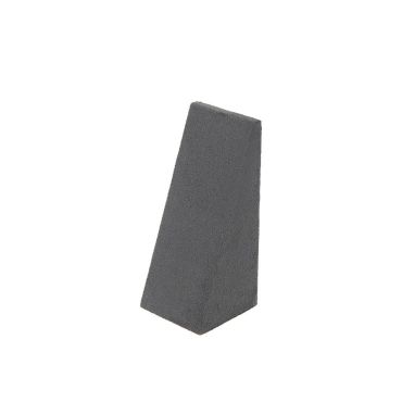 Small Suede Pendant Wedge - Charcoal Grey