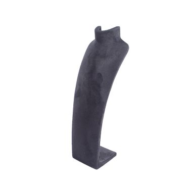 Extra Large Suede Neck Stand - Charcoal Grey