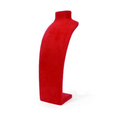 Small Red Suede Neck Stand | TJDC
