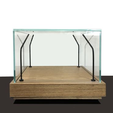 Veneer Small Square Tabletop Cabinet | TJDC