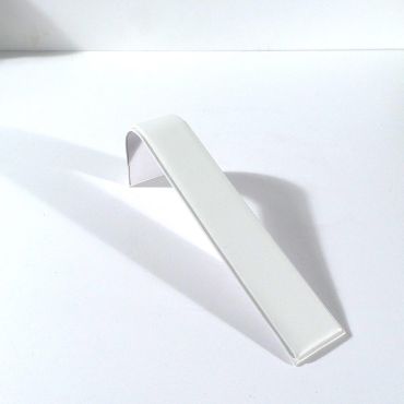 Leatherette Bracelet Slim Scroll - White